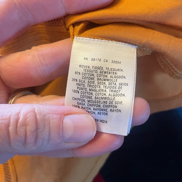 Anthropologie Deletta Screened Striped Silk Blend Blouse - Picture 7 of 11